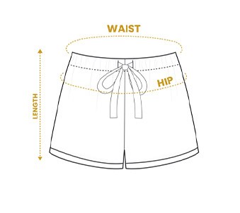 Custom Pet Pajamas for Adults - Shorts Size Guide