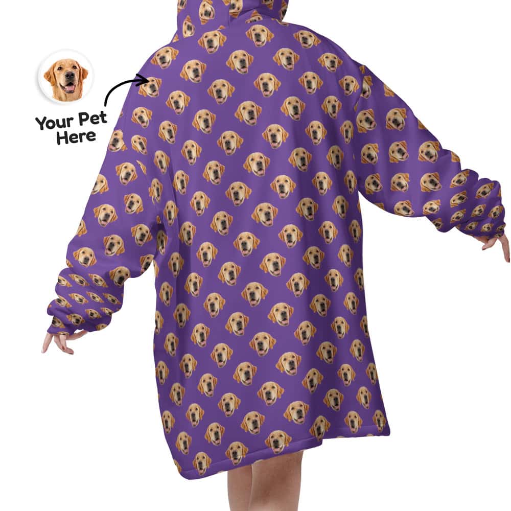 custom pet hoodie back