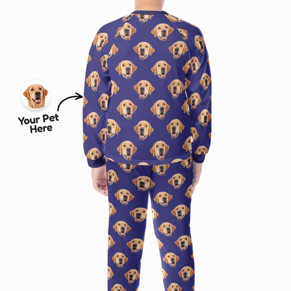 custom pet pajamas for kids back