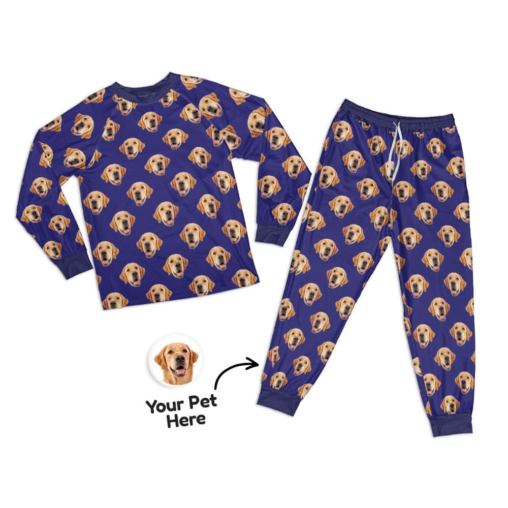 custom pet pajamas for kids set