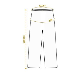 Custom Pet Pajamas Pants Size Guide